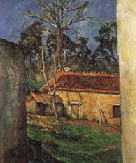 Paul Cezanne Farm Courtyard in Auvers Germany oil painting artist
